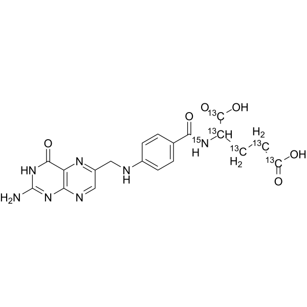 (Rac)-Folic acid-13<em>C</em>5,15N