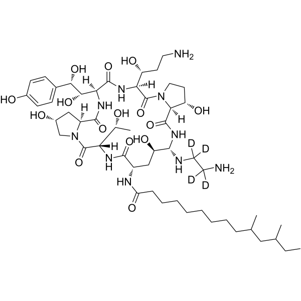 Caspofungin-d<sub>4</sub> Chemical Structure