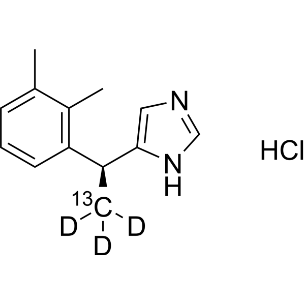 Dexmedetomidine-<sup>13</sup>C,d<sub>3</sub> hydrochloride Chemical Structure