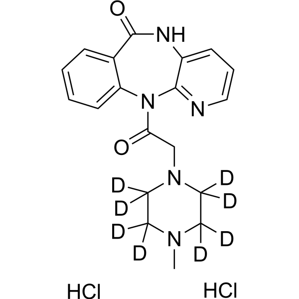 Pirenzepine-d<sub>8</sub> dihydrochloride Chemical Structure