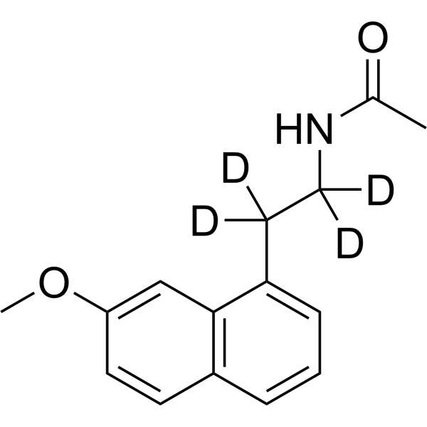 Agomelatine-d<sub>4</sub> Chemical Structure