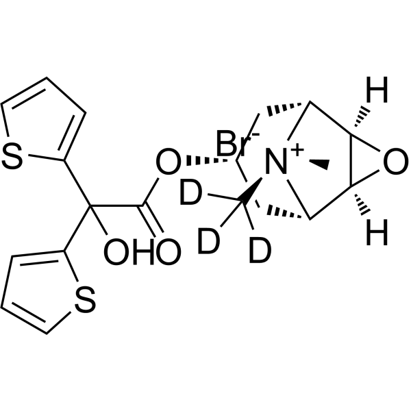 Tiotropium-d<sub>3</sub> bromide Chemical Structure