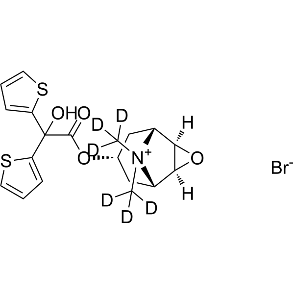 Tiotropium-d<sub>6</sub> bromide Chemical Structure
