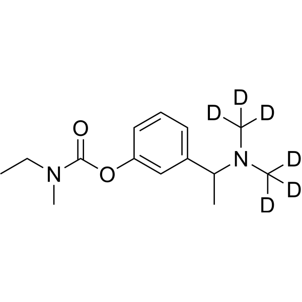 (rac)-Rivastigmine-d<sub>6</sub> Chemical Structure