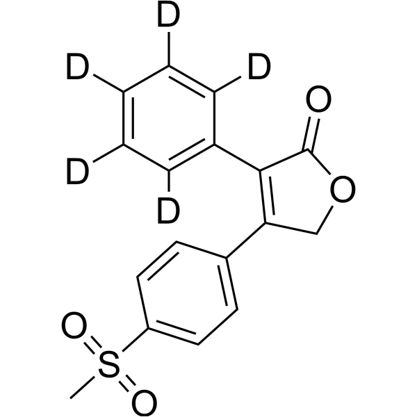 Rofecoxib-d<sub>5</sub> Chemical Structure