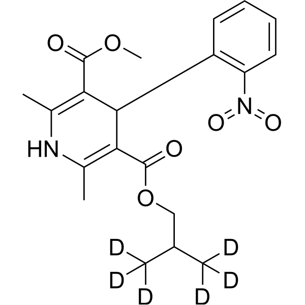 Nisoldipine-d<sub>6</sub> Chemical Structure