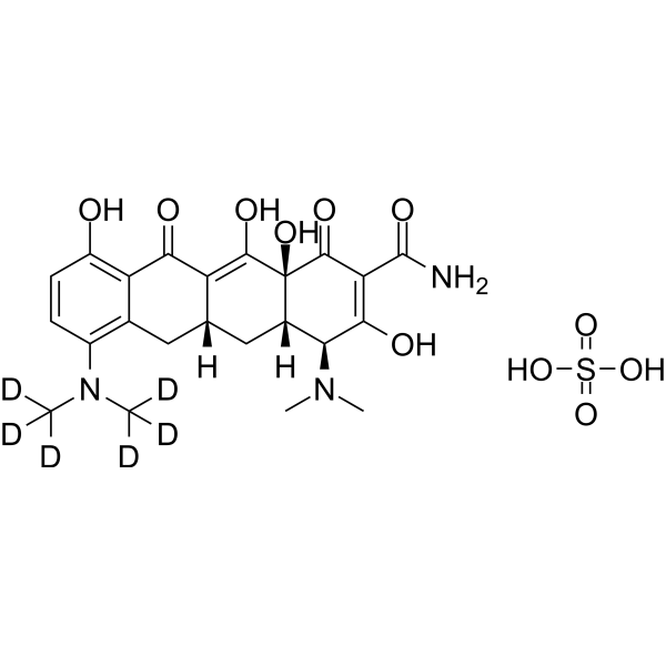 Minocycline-d<sub>6</sub> sulfate Chemical Structure