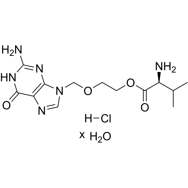Valacyclovir hydrochloride hydrate Chemical Structure