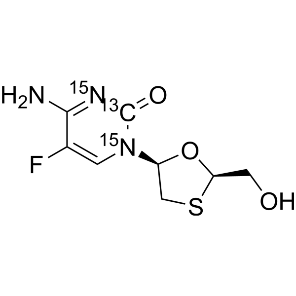 Emtricitabine-13C,15<em>N</em>2