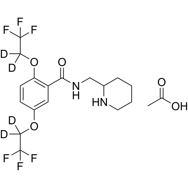 Flecainide-d<sub>4</sub> acetate Chemical Structure