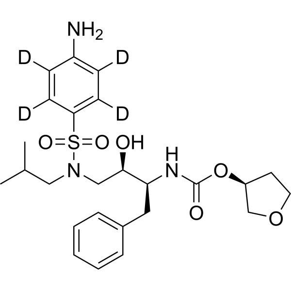 Amprenavir-d<sub>4</sub>-1 Chemical Structure