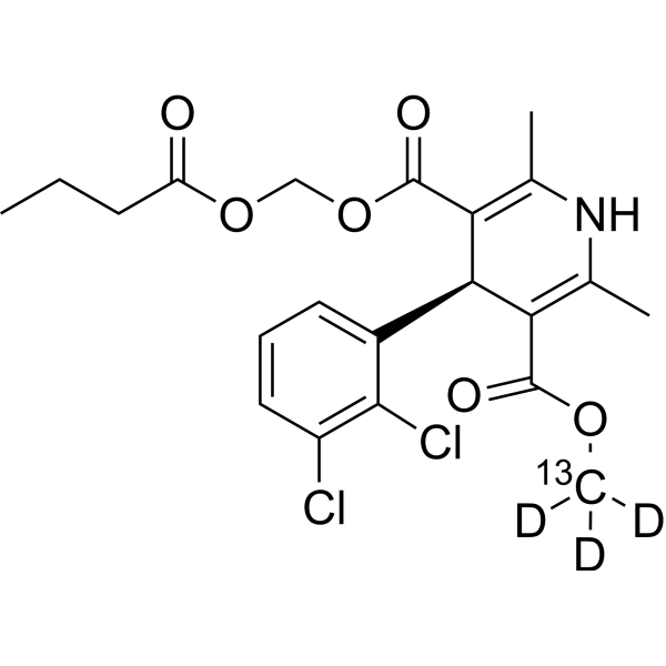 (R)-Clevidipine-<sup>13</sup>C,d<sub>3</sub> Chemical Structure