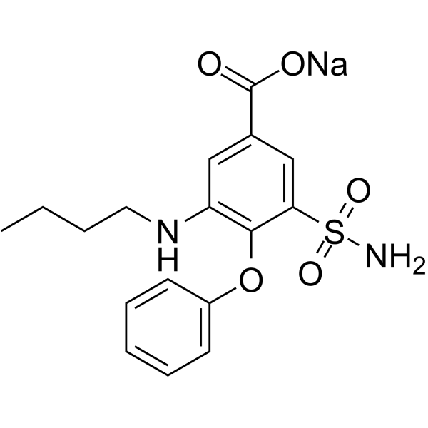 Bumetanide sodium Chemical Structure