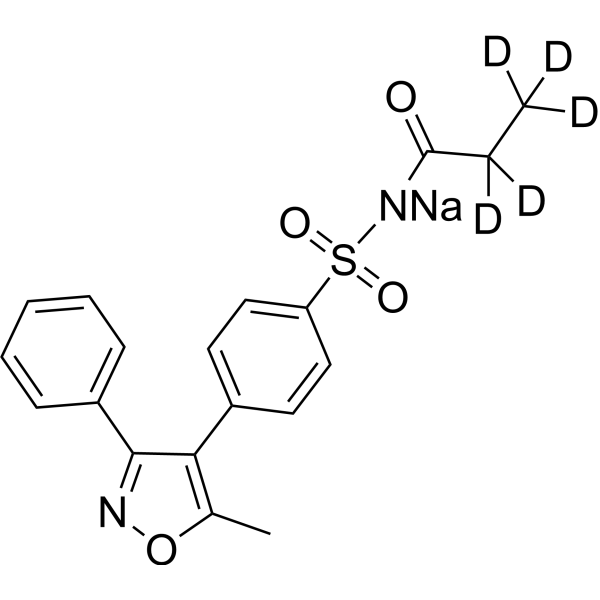 Parecoxib-d<sub>5</sub> sodium Chemical Structure