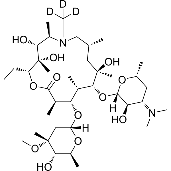 Azithromycin-d<sub>3</sub> Chemical Structure