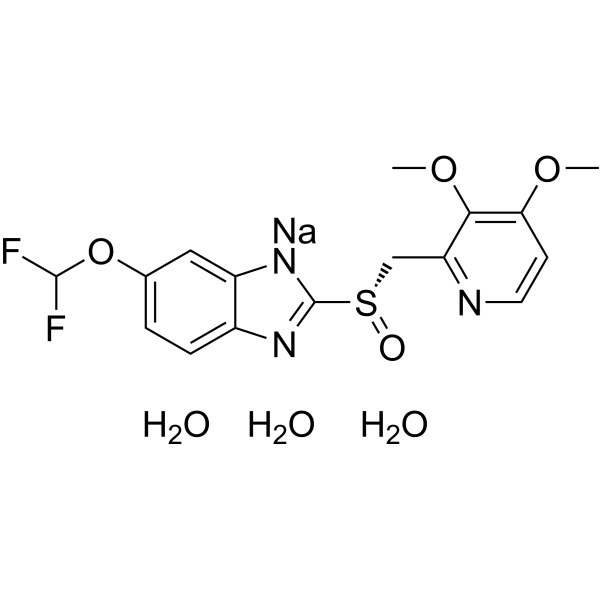 S-Pantoprazole sodium trihydrate Chemical Structure