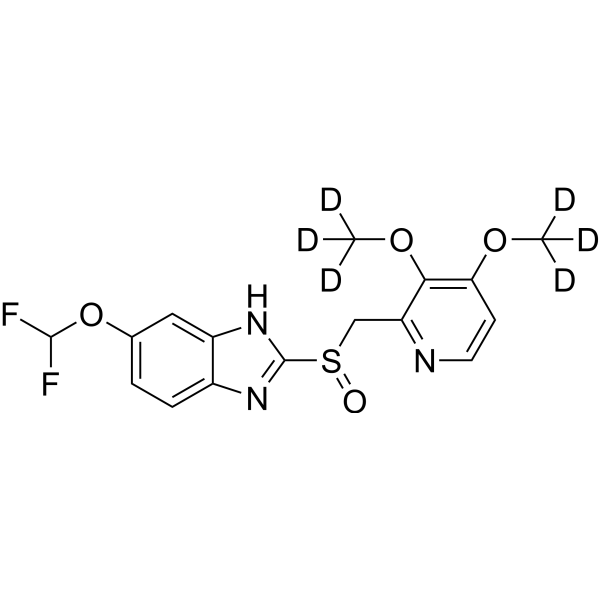 Pantoprazole-d<sub>6</sub> Chemical Structure