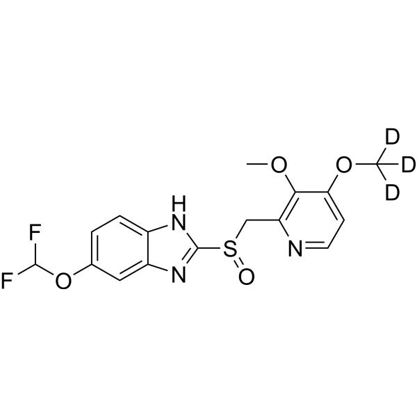 Pantoprazole-d<sub>3</sub> Chemical Structure