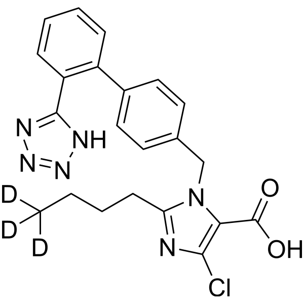 Losartan-d<sub>3</sub> Carboxylic Acid Chemical Structure