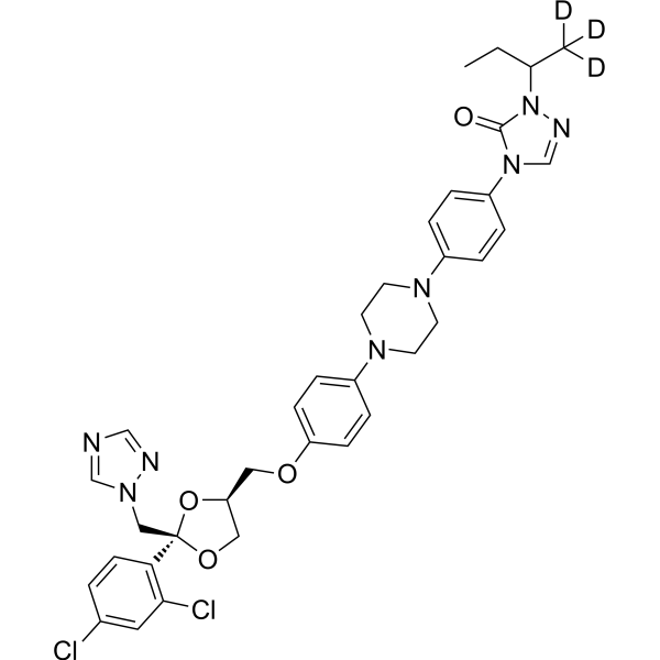 Itraconazole-d<sub>3</sub> Chemical Structure