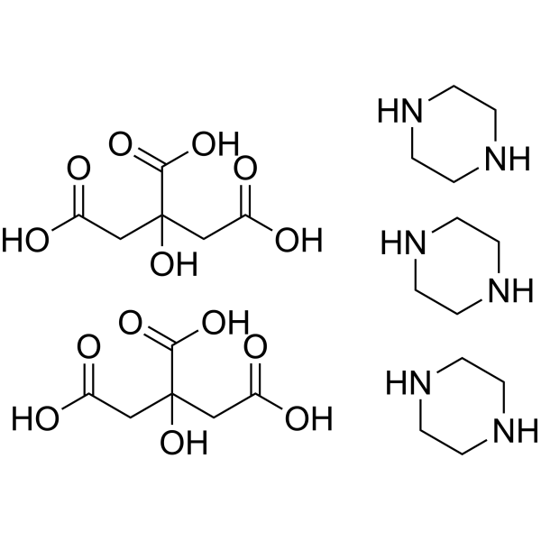 Piperazine citrate