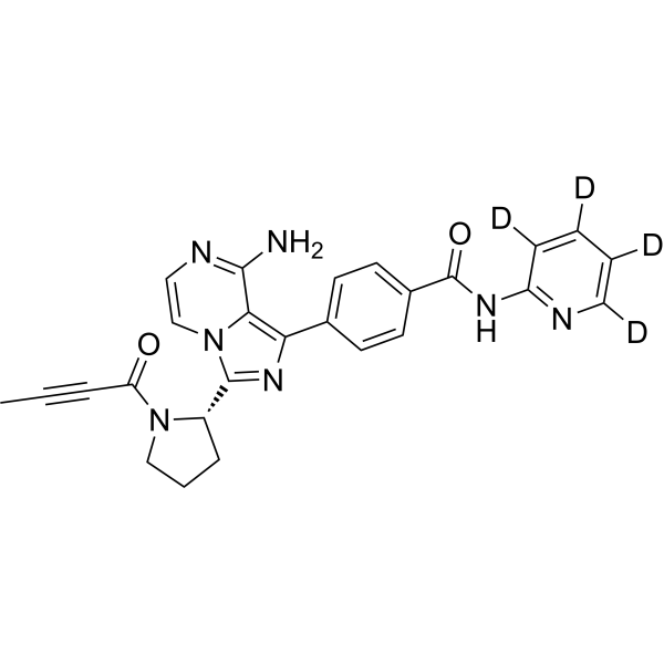 Acalabrutinib-d<sub>4</sub> Chemical Structure