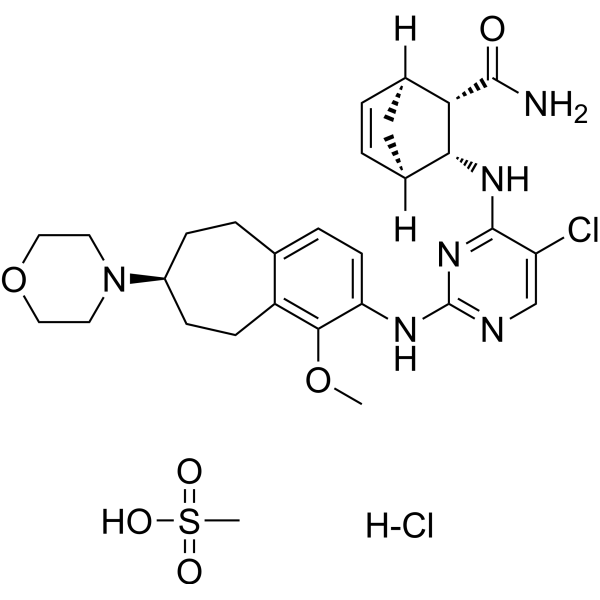 CEP-28122 mesylate hydrochloride Chemical Structure