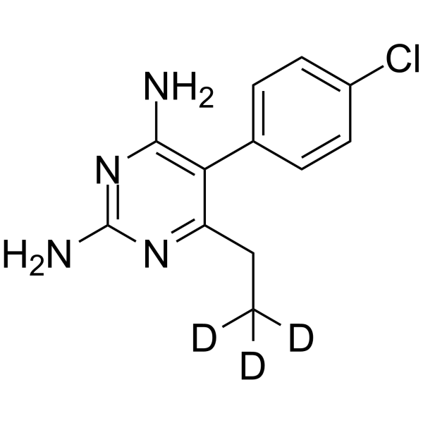 Pyrimethamine-d<sub>3</sub> Chemical Structure