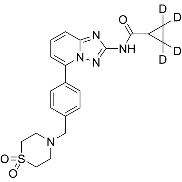 Filgotinib-d<sub>4</sub> Chemical Structure