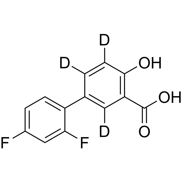 Diflunisal-d<sub>3</sub> Chemical Structure