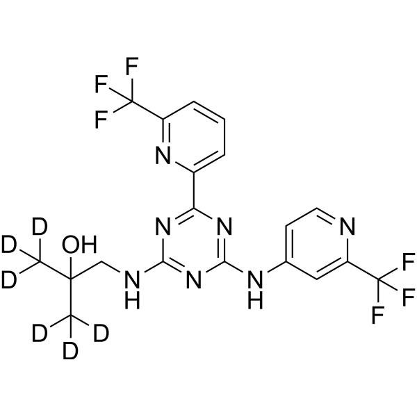 Enasidenib-d<sub>6</sub> Chemical Structure
