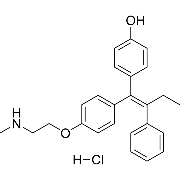 Endoxifen Z-isomer hydrochloride Chemical Structure