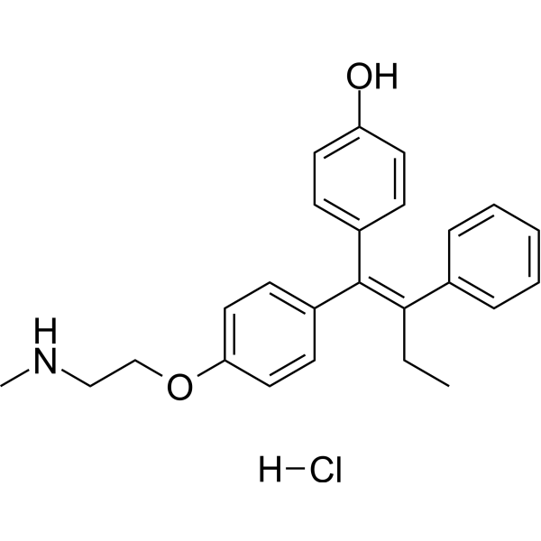 Endoxifen E-isomer hydrochloride Chemical Structure