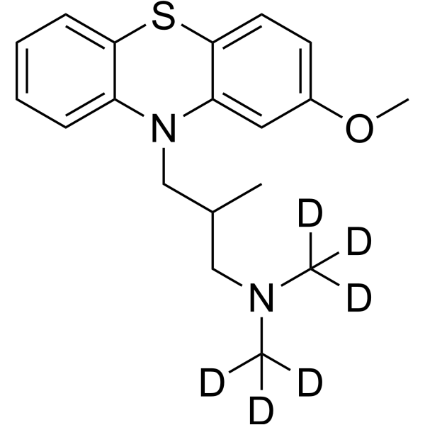 (±)-Levomepromazine-d<sub>6</sub> Chemical Structure