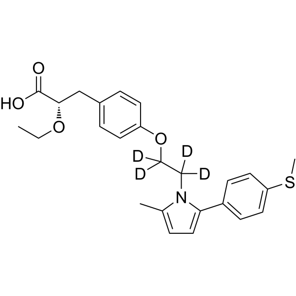 Saroglitazar-d<sub>4</sub> Chemical Structure