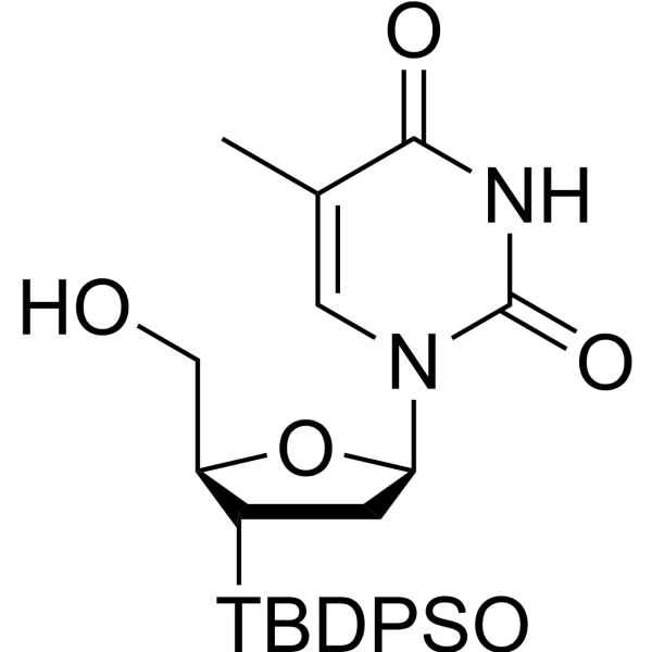 3’-O-(t-Butyldiphenylsilyl) thymidine Chemical Structure