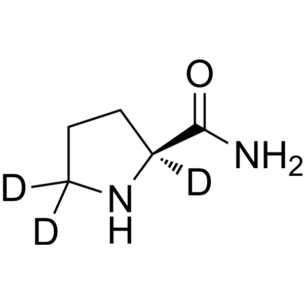 L-Prolinamide-d<sub>3</sub> Chemical Structure