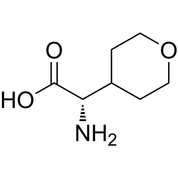 (S)-2-Amino-2-(tetrahydro-2H-pyran-4-yl)ethanoic acid Chemical Structure