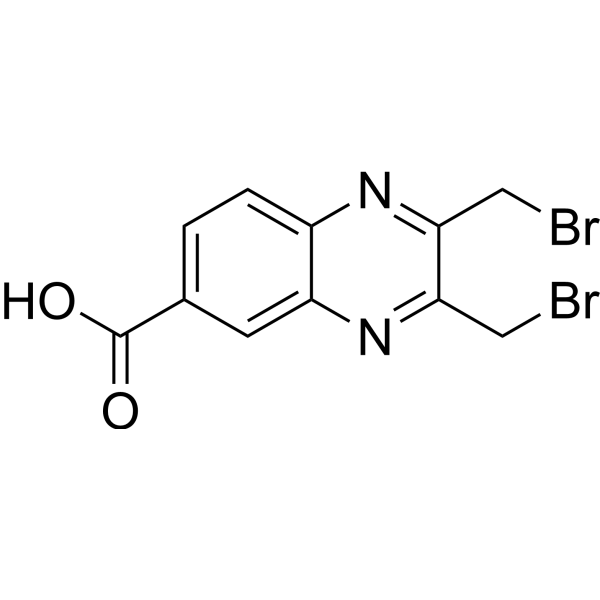 6-Quinoxalinecarboxylic acid, 2,3-<em>bis</em>(bromomethyl)-