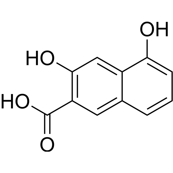 3,5-Dihydroxy-2-naphthoic acid Chemical Structure