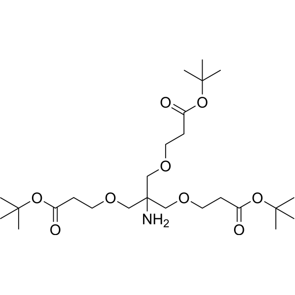 Tris[[2-(tert-butoxycarbonyl)ethoxy]methyl]methylamine Chemical Structure