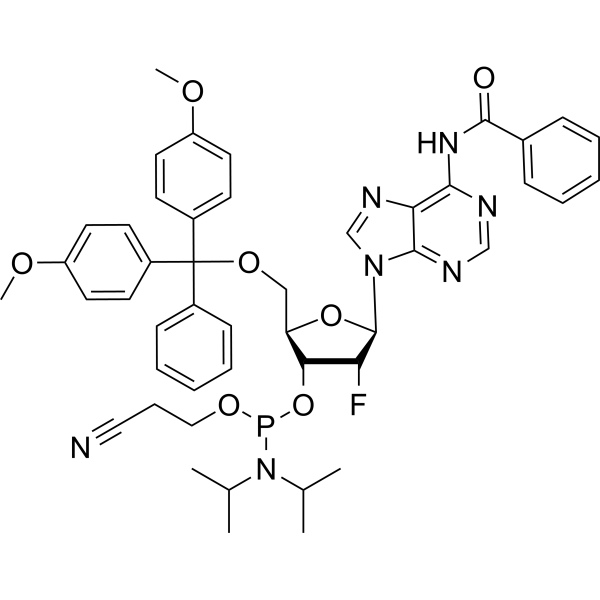 DMT-2'fluoro-da(bz) amidite Chemical Structure