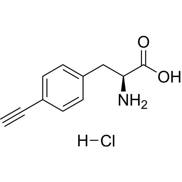 p-Ethynylphenylalanine hydrochloride Chemical Structure