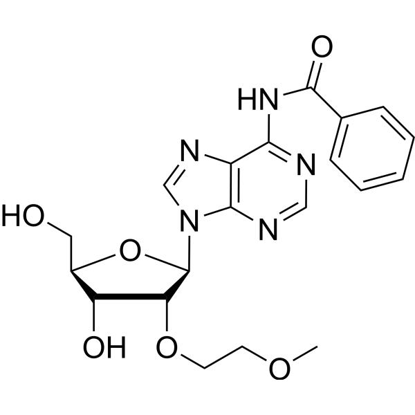 N6-Benzoyl-2'-O-(2-methoxyethyl)adenosine Chemical Structure