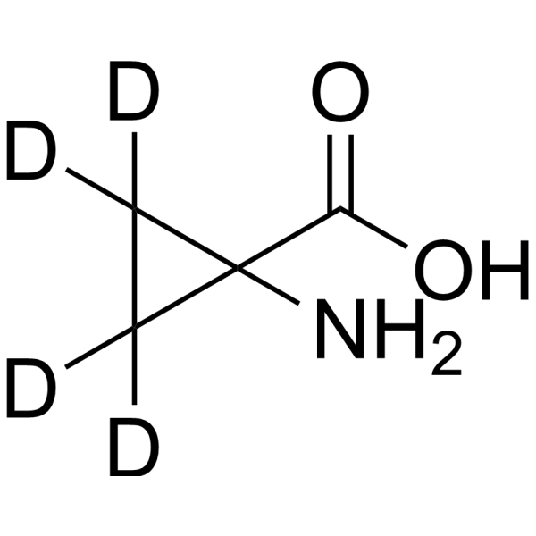 1-Aminocyclopropane-1-carboxylic acid-d<sub>4</sub> Chemical Structure