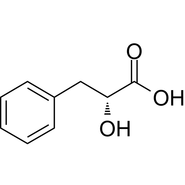 D-​(+)​-​Phenyllactic acid Chemical Structure