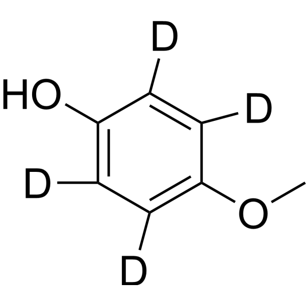Mequinol-d<sub>4</sub> Chemical Structure