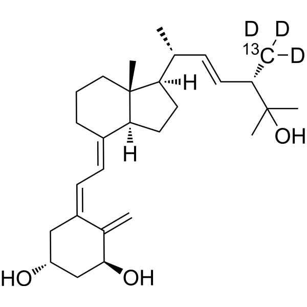 Ercalcitriol-<sup>13</sup>C,d<sub>3</sub> Chemical Structure
