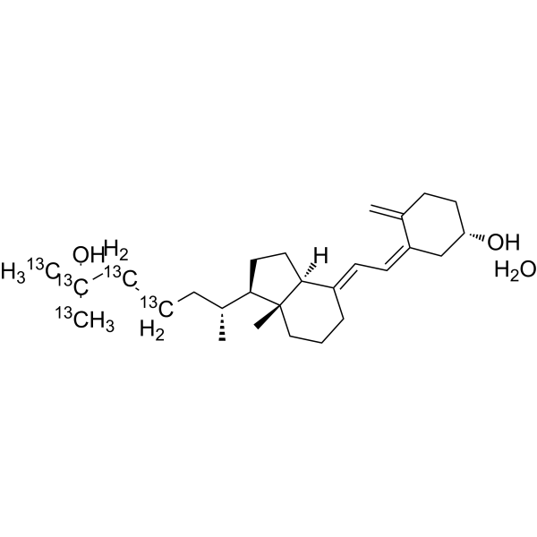 Calcifediol-<sup>13</sup>C<sub>5</sub> monohydrate Chemical Structure
