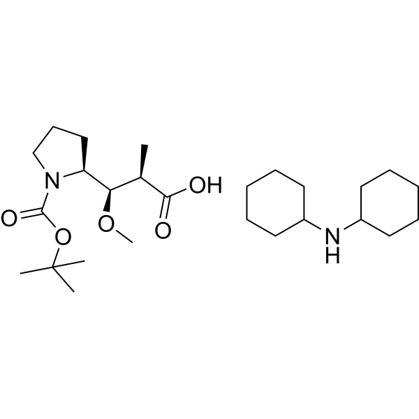 N-Boc-dolaproine dicyclohexylamine Chemical Structure